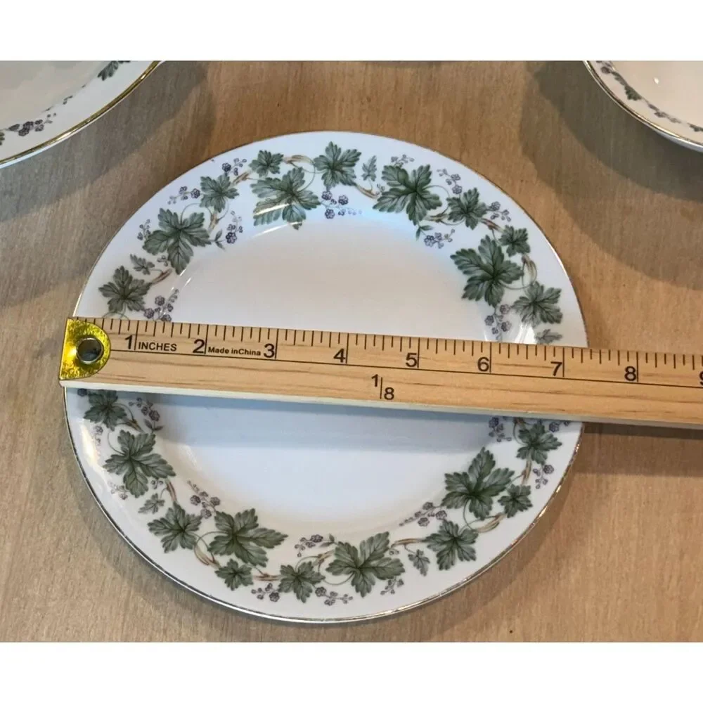 Vintage Noritake China Madera Oval Serving Platter Plate Bowls Gold Trim